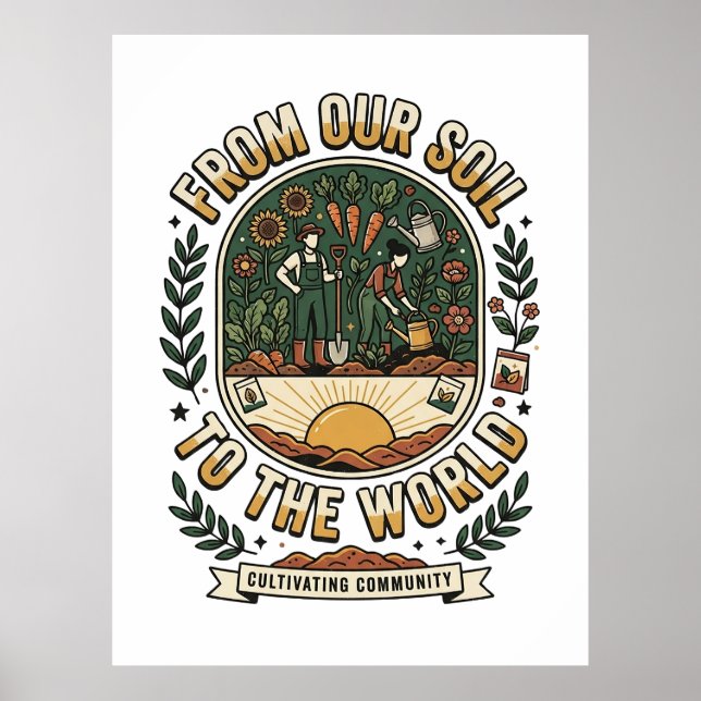 Affiche De Notre Terre Au Monde (Devant)