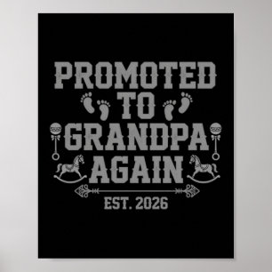 Affiche De nouveau promu grand-père - Établissement 2026