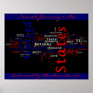 Affiche de nuage du monde de proclamation