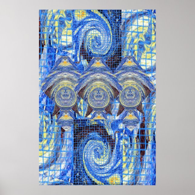 Affiche de nuit étoilée (Devant)