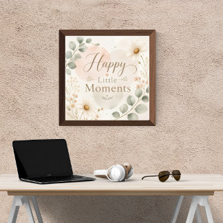 Affiche de nurserie Happy Little Moments