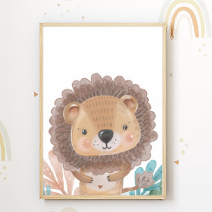 Affiche de nurserie Lion décoration de chambre d'e