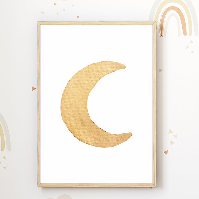 Affiche de nurserie Lune Déco de chambre d'enfant  (Créateur téléchargé)