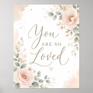 Affiche de nurserie « Vous êtes tellement aimé »