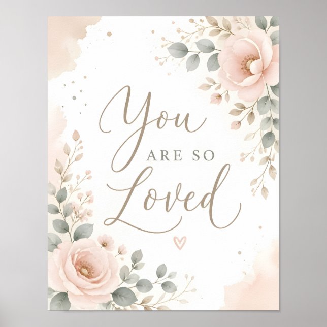 Affiche de nurserie « Vous êtes tellement aimé » (Devant)