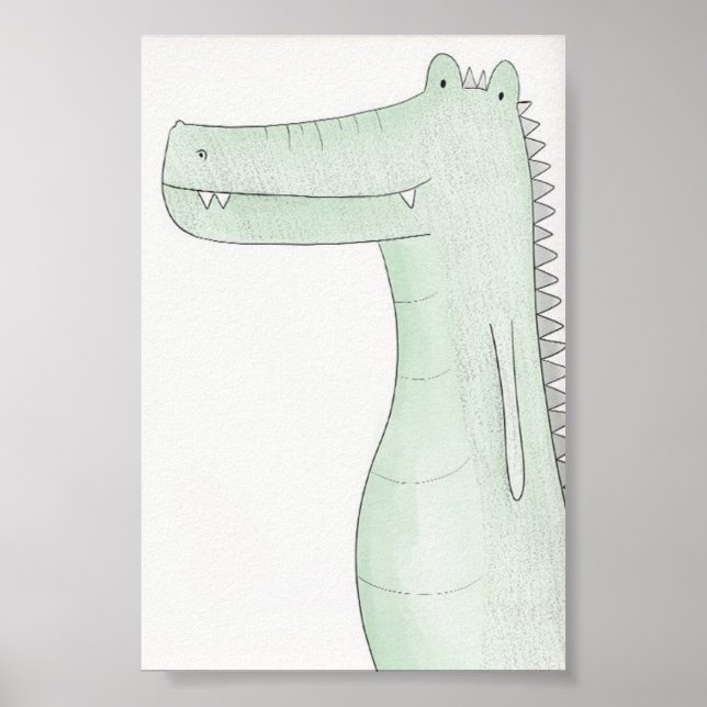 Affiche de nursery - Crocodile (Devant)