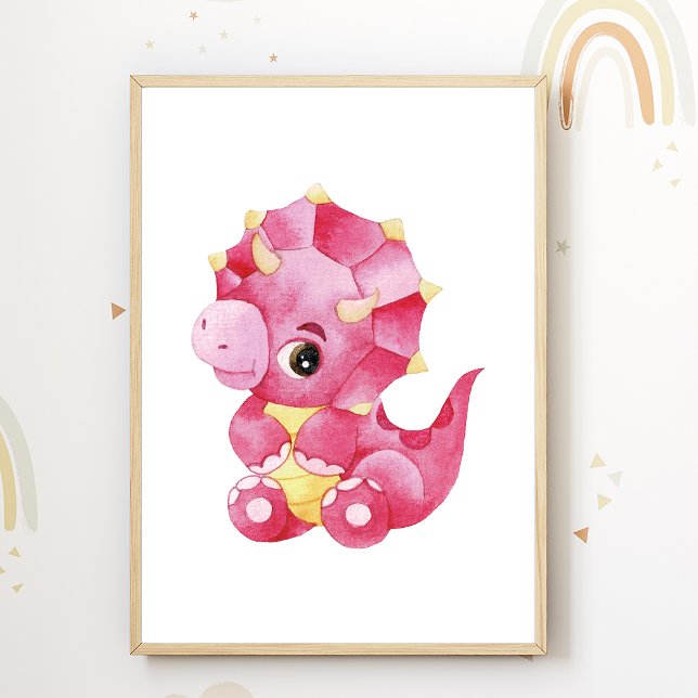 Affiche de nursery Dino Décoration de chambre d'en (Créateur téléchargé)