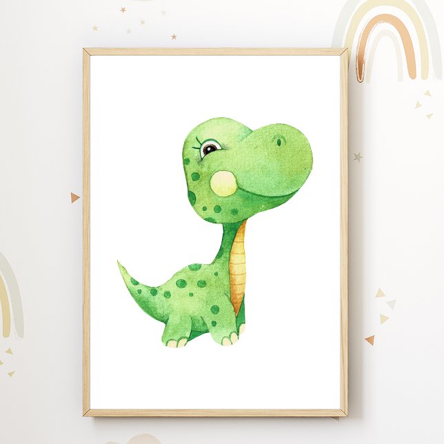 Affiche de nursery Dino Décoration de chambre d'en (Créateur téléchargé)