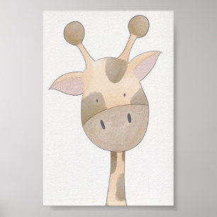 Affiche de nursery - Girafe