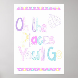 Affiche de nursery Oh The Places You'll Go