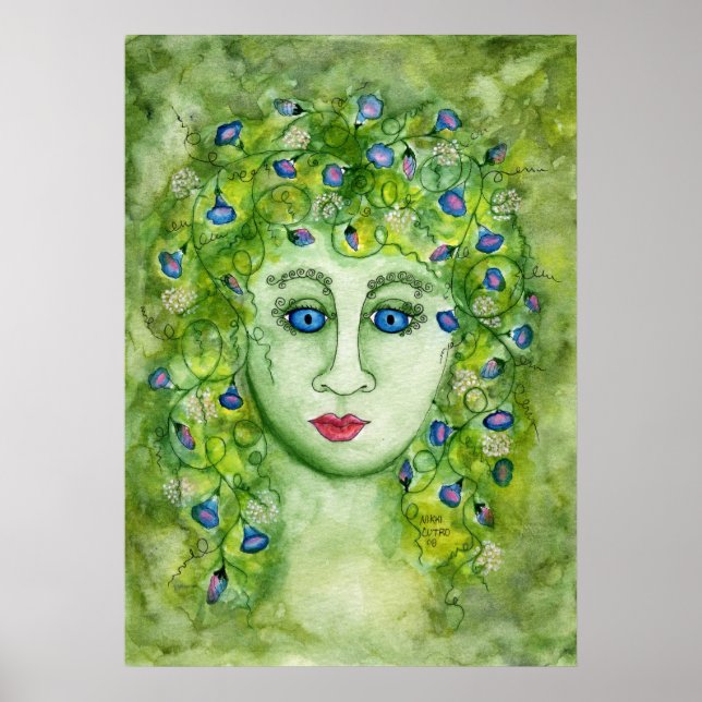 Affiche de nymphe de gloire de matin (Devant)