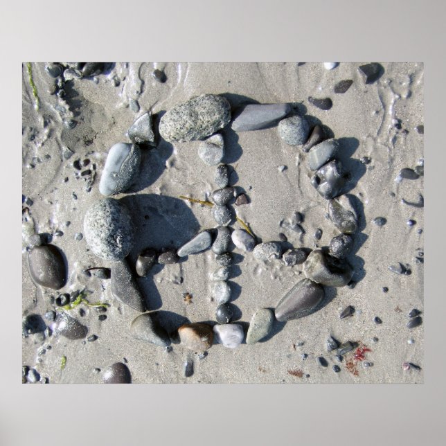 Affiche de paix lapidée (Devant)