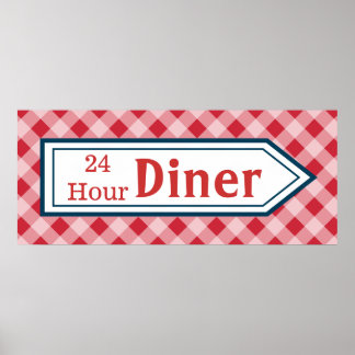 Affiche de pancarte d'art de cuisine rétro