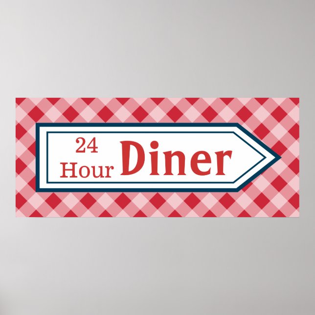 Affiche de pancarte d'art de cuisine rétro (Devant)