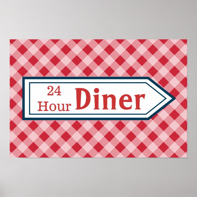 Affiche de pancarte d'art de cuisine rétro (Devant)