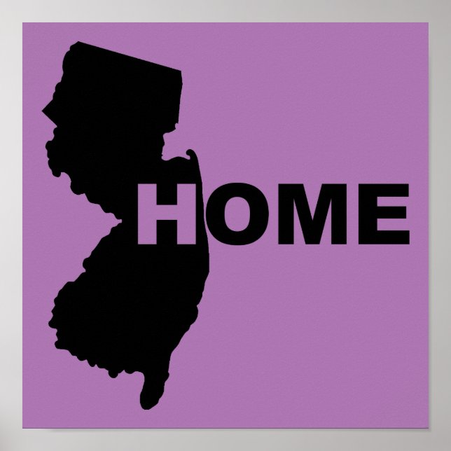 Affiche de pancarte de la maison du New Jersey loi (Devant)