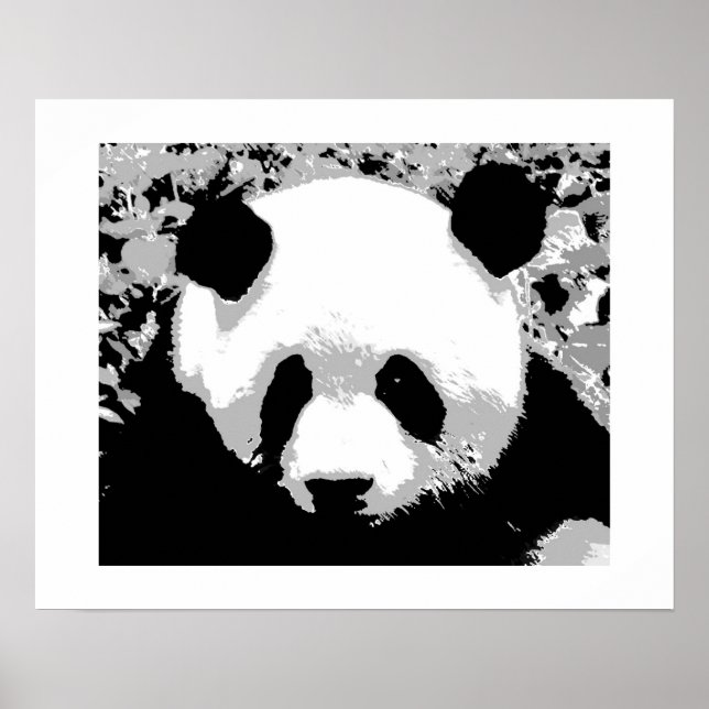 Affiche de Panda Pop Art - Affiches de Panda (Devant)