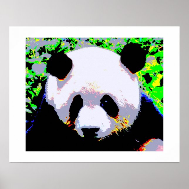 Affiche de Panda Pop Art - Impressions d'affiches  (Devant)