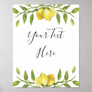 Affiche de panneau aquarelle de verdure de fleurs 