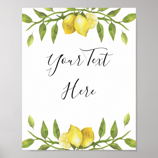 Affiche de panneau aquarelle de verdure de fleurs  (Devant)