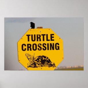 Affiche de panneau de signalisation de traversée d