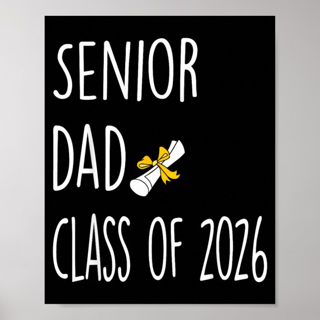 Affiche De Papa Senior Papa Fier Classe (Devant)