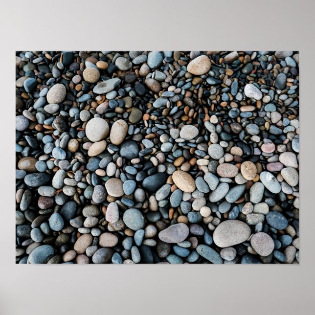 Affiche de papier de valeur Beach Rocks Print (sem (Devant)