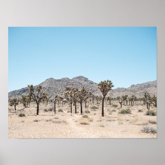 Affiche de papier du parc Joshua Tree (Semi-Brilla (Devant)