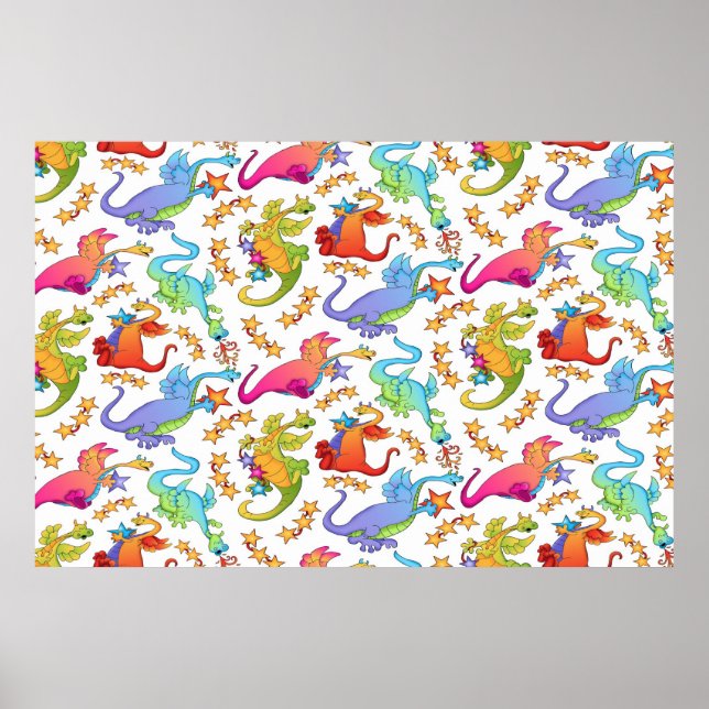Affiche de papier peint mural pour enfants dinosau (Devant)