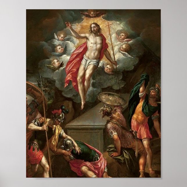 Affiche De Pâques La Résurrection De Jésus (Devant)