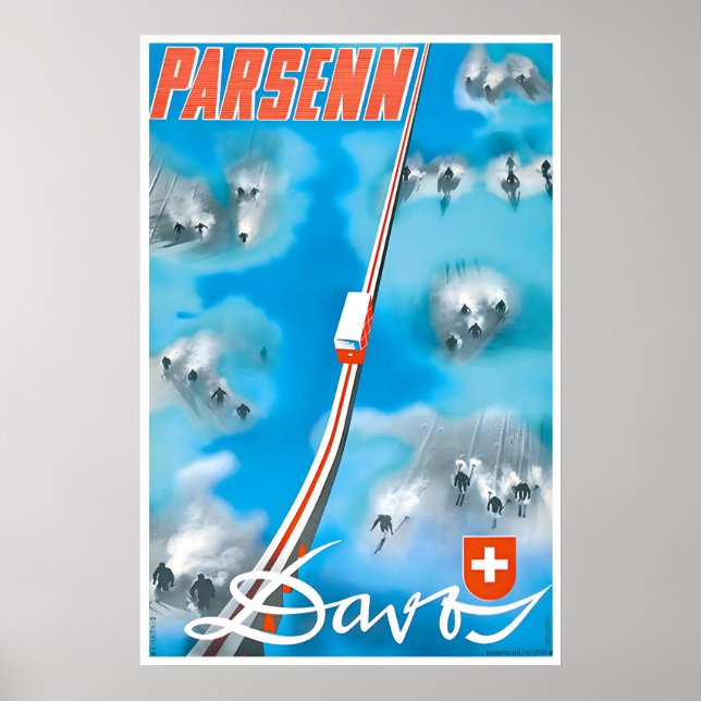 Affiche de Parsenn Davos Art Suisse (Devant)