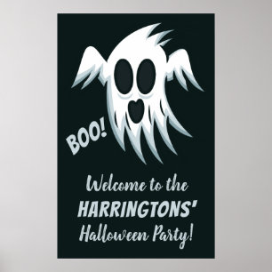 Affiche de partie de texte personnalisée Halloween