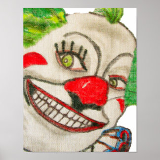 AFFICHE DE PATTY PATHOLOGIQUE CLOWN D'HALLOWEEN