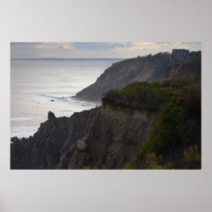 Affiche de paysage aquatique de falaise de Rhode I