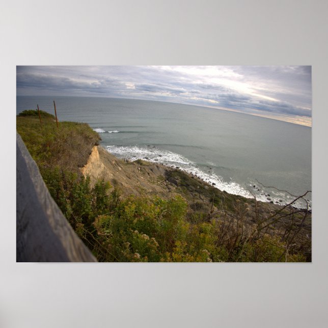 Affiche de paysage aquatique de falaise de Rhode I (Devant)