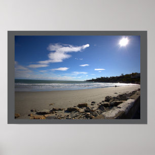 Affiche de paysage aquatique de la plage de Rhode