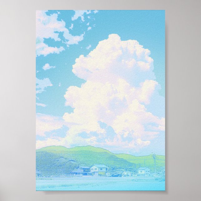Affiche de paysage céleste d'anime (Devant)