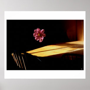 Affiche de paysage floral