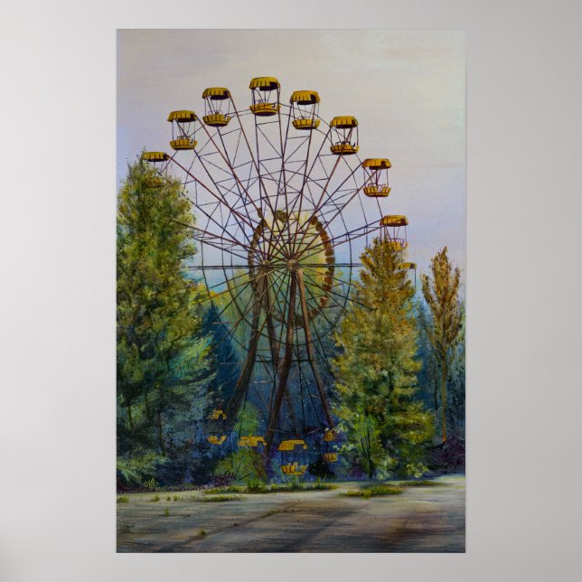 Affiche de peinture de roue Pripyat Ferris (Devant)