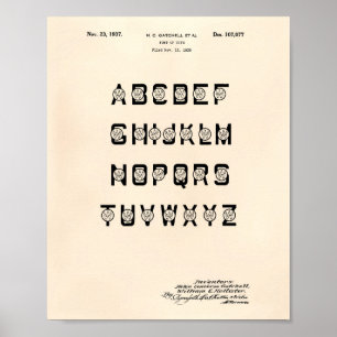 Affiche de Peper d'art de brevet de la police 1937