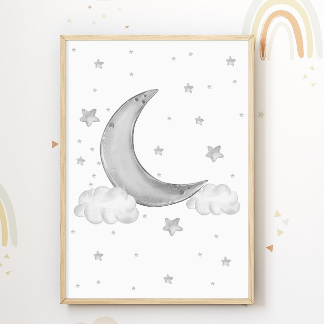 Affiche de pépinière d'étoiles de lune Enfants Cha (Créateur téléchargé)
