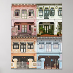 Affiche de Peranakan Shophouses