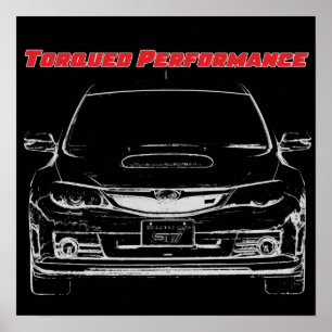 Affiche de performance torquée