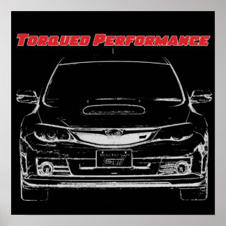 Affiche de performance torquée