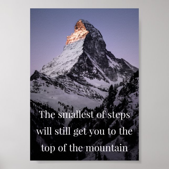 Affiche De petites étapes donnent de grands résultats (Devant)