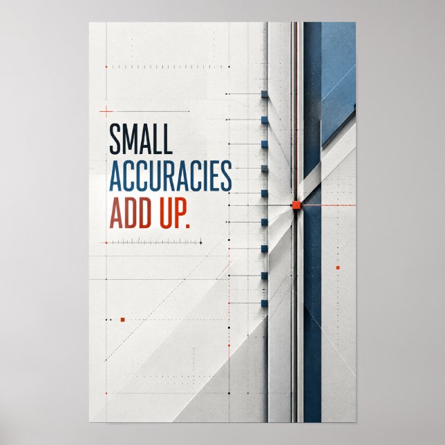 Affiche De petites précisions s'ajoutent Typographie moder (Devant)