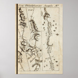 Affiche De Philadelphie à DM 57 d'Annapolis