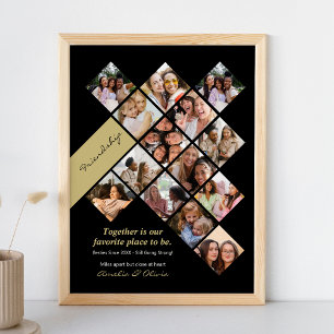 Affiche de photo d'amis personnalisée, Amitié