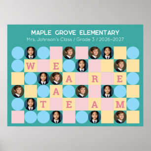 Affiche de photo de classe personnalisée
