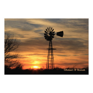 Affiche de photo de coucher du soleil de